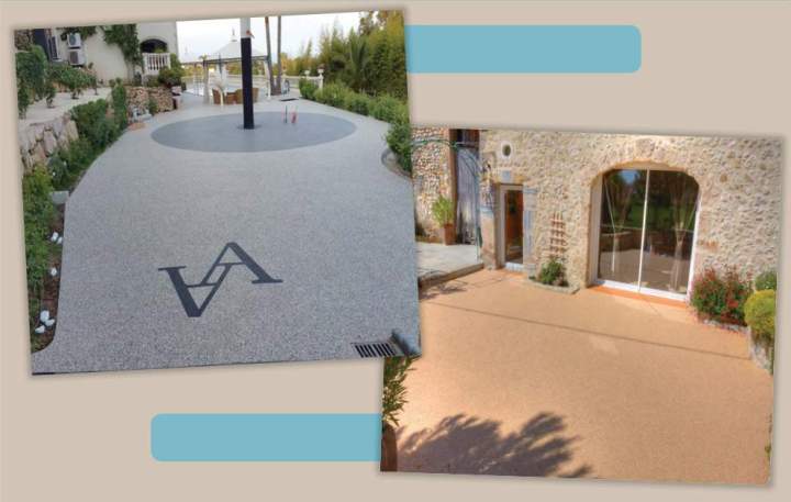 Pose de terrasse en travertin dans les Landes